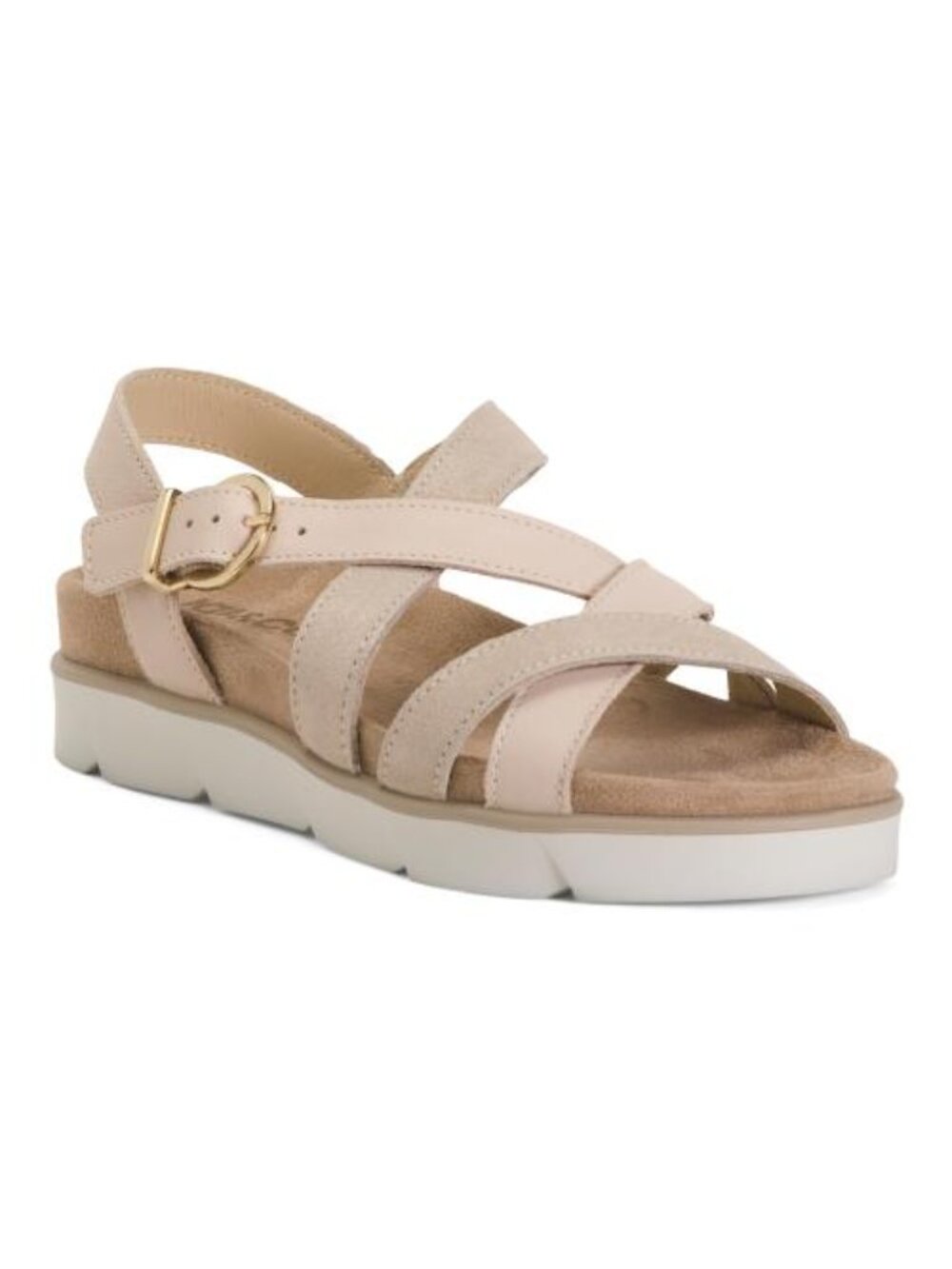 IGI&CO Made In Italy Leather Flat Multi Band Sandals